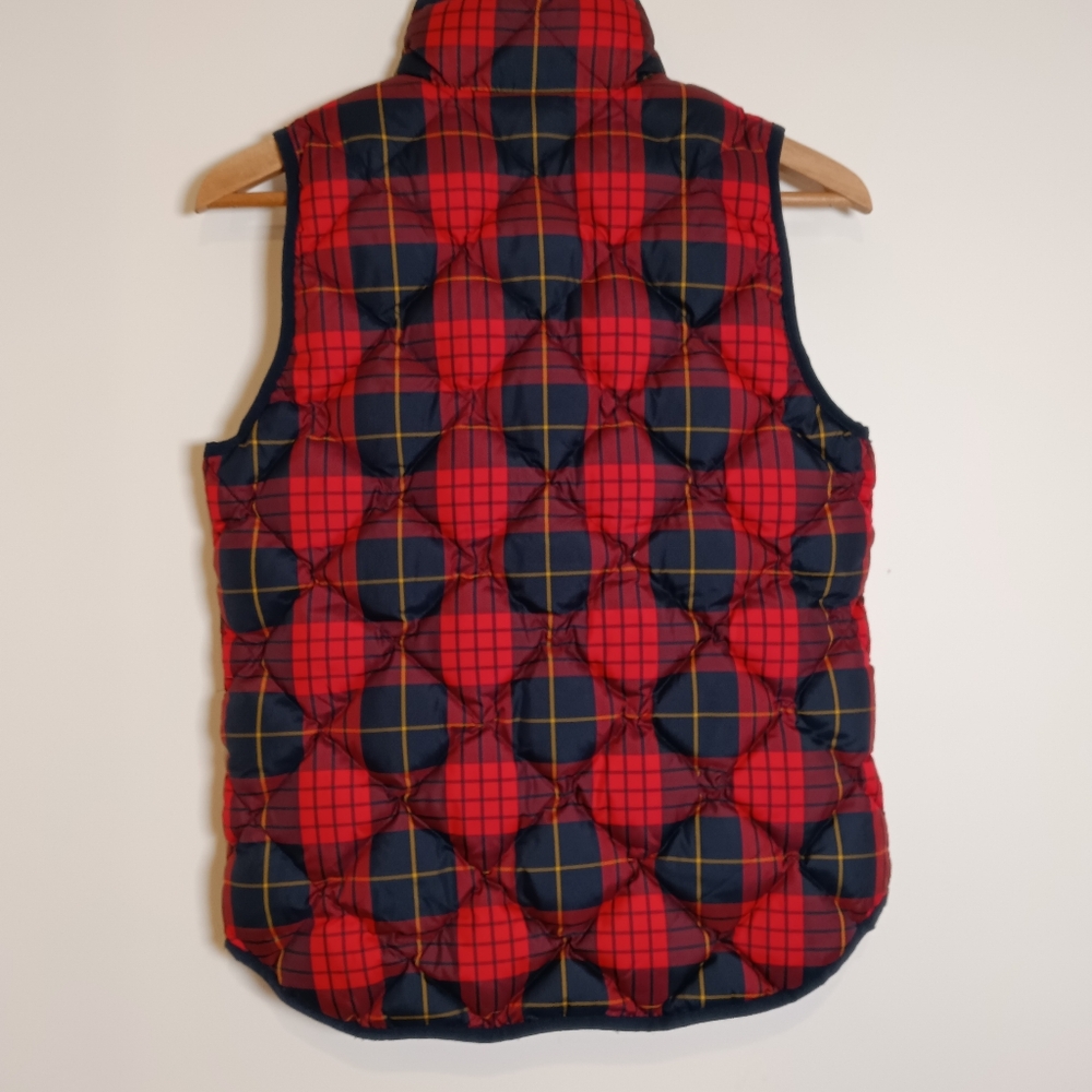 J. Crew Down Plaid Puffer Vest - Picture 4 of 9